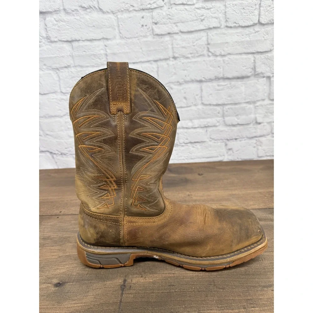 Irish Setter Marshall Wellington Mens 9 D Waterproof Western Work Boots Brown